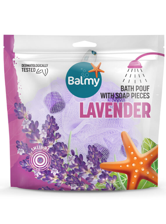 Balmy Bath Pouf Lavender 3D 1000x1000 ENG