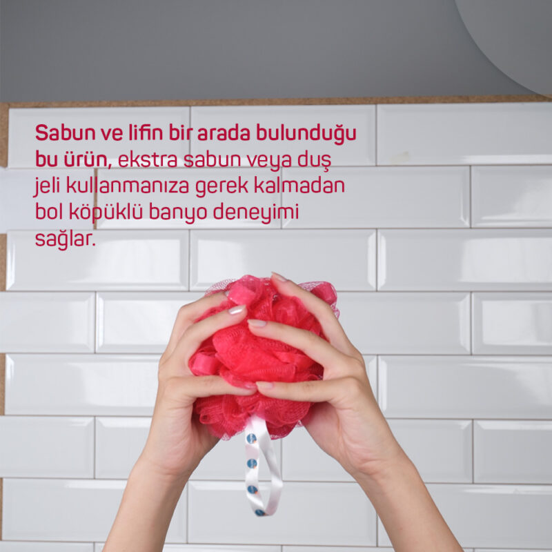 SABUNLU BANYO LİFİ – Strawberry - Görsel 3