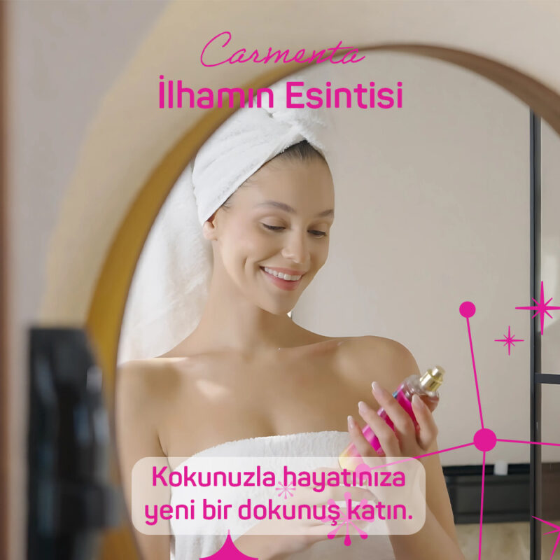 Balmy Carmenta Kadın Vücut Spreyi, Şeftali & Sandal Ağacı & Beyaz Misk 200 ml - Görsel 2