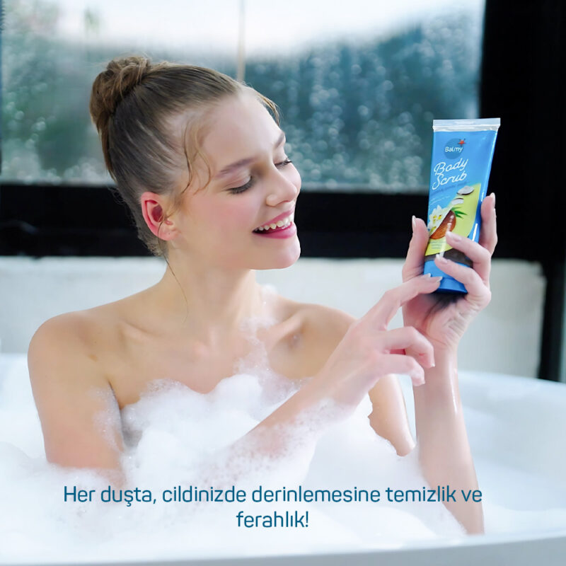 Balmy Hindistan Cevizi & Vanilya Aromalı, Besleyici, Arındırıcı, Nemlendirici Vücut Peelingi 250 g - Görsel 3