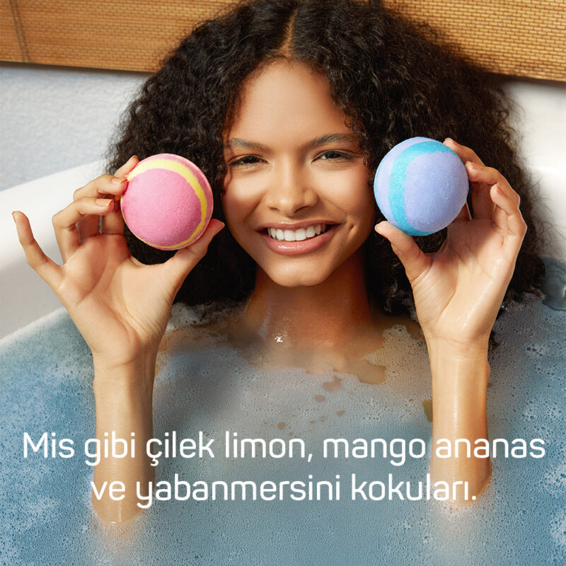 6'lı Banyo Topu Seti, Manikür Pedikür Topu 6x160 g - Görsel 2