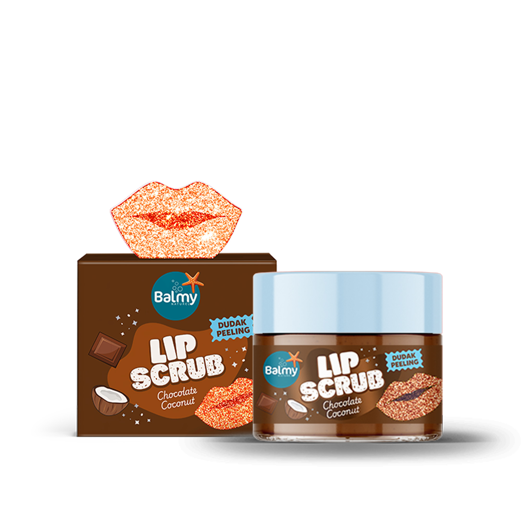 Dudak Peeling - Çikolata ve Hindistan Cevizi